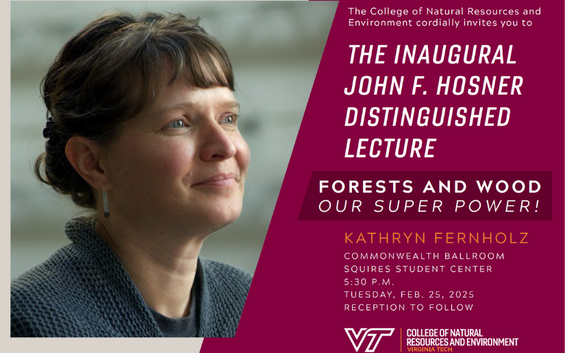 Kathryn Fernholz to present on “Forests and Wood, Our Superpower” at Virginia Tech 